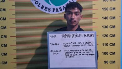 Photo of Tim Elang Timur Polres Pasaman Bekuk Pengedar Ganja di Depan SMPN 2 Panti