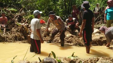 Photo of Hari Ketiga Pencarian Amrianto Belum Membuahkan Hasil, Polsek Dua Koto Bersama Tim SAR Sisir Tumpukan Kayu dan Bebatuan