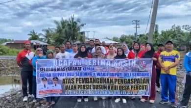 Photo of Puluhan Tahun Dinanti, Jalan Persil Dusun XVIII Desa Percut Kini Diaspal