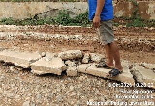 Photo of Proyek Jalan Provinsi Sipiongot Batas Labuhanbatu di Paluta Sudah Rusak Sebelum Tahun Anggaran 2026