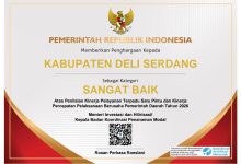 Photo of Menteri Investasi dan Hilirisasi Tetapkan Kinerja Perizinan Deli Serdang Sangat Baik, Nilai Tembus 91,728