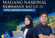 Photo of PTPN I Regional 1 Buka Magang Nasional Batch III 2026
